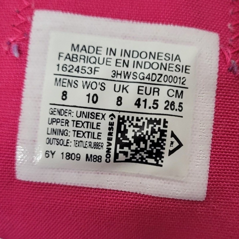 Converse Chuck Taylor All Star Violet Pink Low Top Sneakers 162453F Mens 8 - Picture 6 of 8